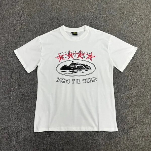 Design Ocean Graphic Print White T-Shirt - 20