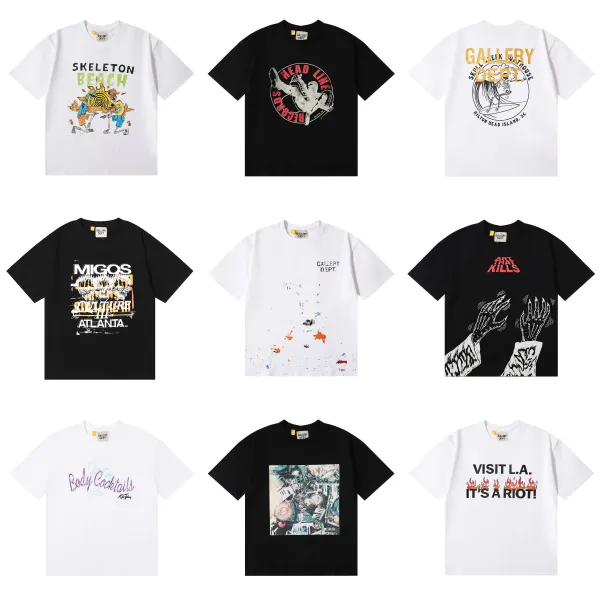 Gallery Dept Paint Splatter White T-Shirt - 2