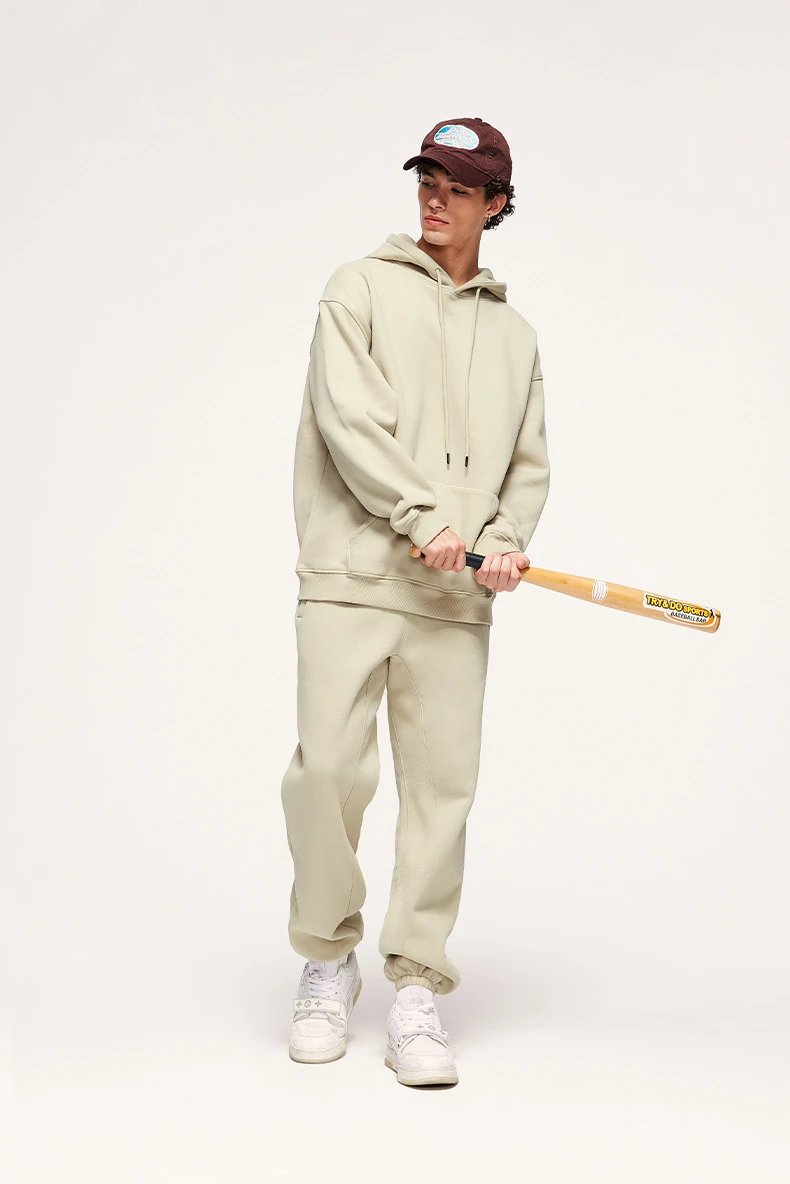 Design Basic White Drawstring Waist Sweatpants - 20