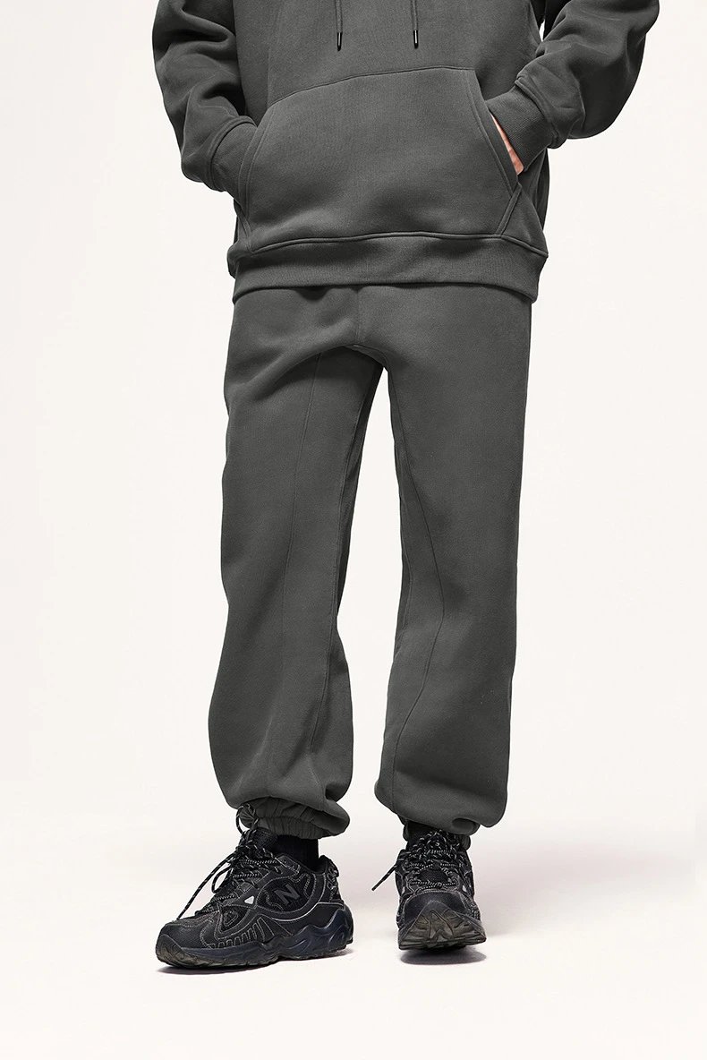 Design Basic White Drawstring Waist Sweatpants - 34