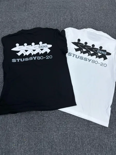 Stussy x CDG STUSSY80-20 White T-Shirt - 7