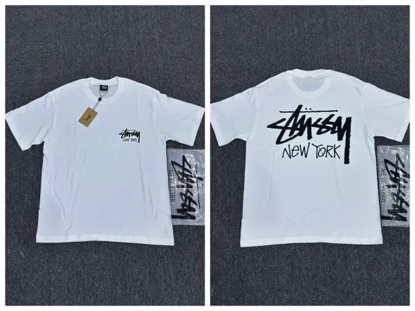 Stussy New York Logo T-Shirt White - 1