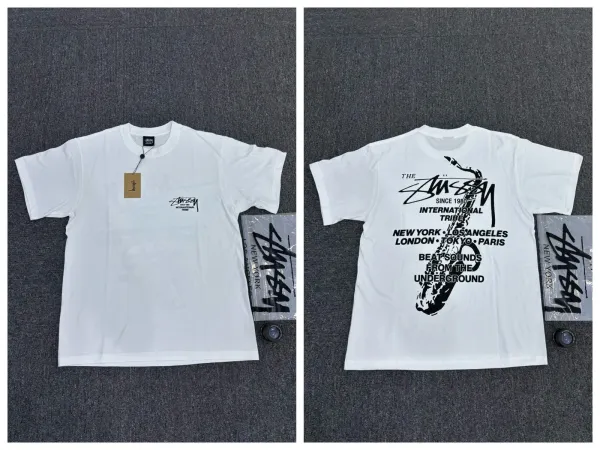 Stussy International Tribe White T-Shirt - 1