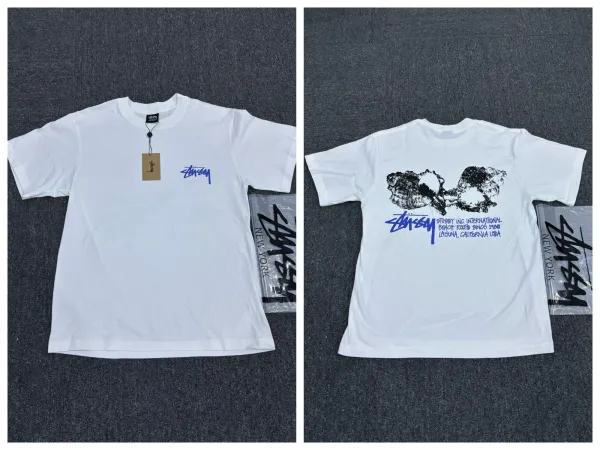 Stussy Shell Graphic T-Shirt White - 1
