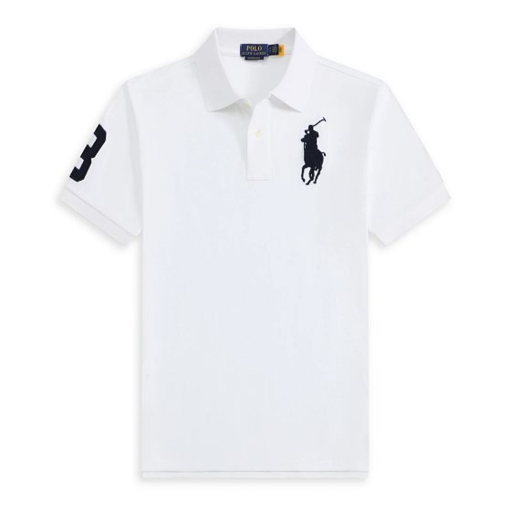 Summer Men's Short Sleeve T-Shirt Loose Fit Pure Cotton Casual Embroidered