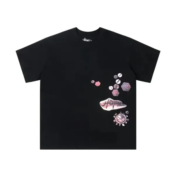 A-Cold-Wall* Abstract Geometry Print Black T-Shirt - 1