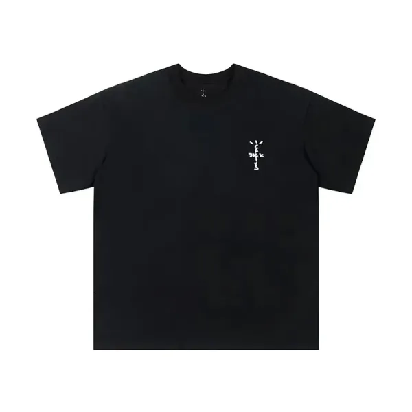Travis Scott x Cactus Jack Logo Black T-Shirt - 1