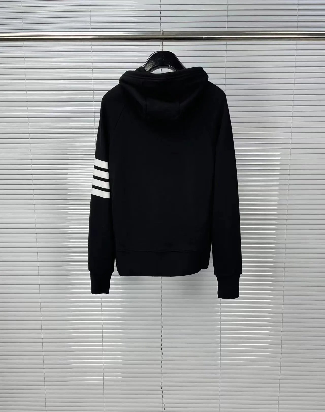 Thom Browne 4-Bar Stripe Zip-Up Hoodie Black - 9