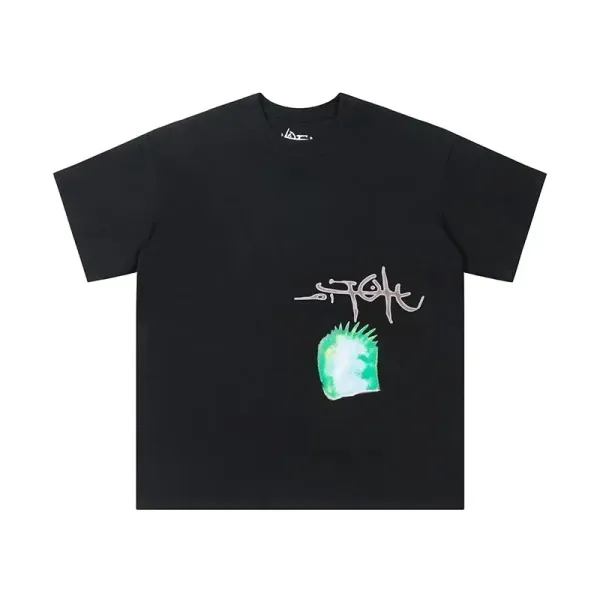 Stüssy x Takashi Murakami Green Spiky Head T-Shirt - 1