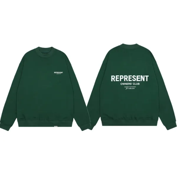 Represent Owners' Club Army Green Hoodie - 1