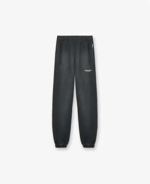 Represent Common Club Washed Black Sweatpants - 1