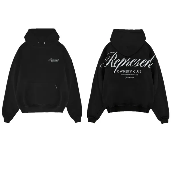 Represen Owners' Club Black Oversized Hoodie - 1