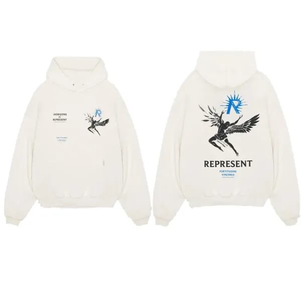 Represent Horizons Hoodie Off-White - 1