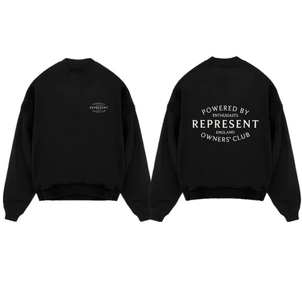 Represent England Owners' Club Black Oversized Hoodie - 1