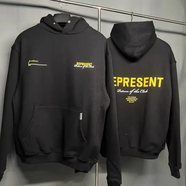 Represent Patron of the Club Black Hoodie - 1