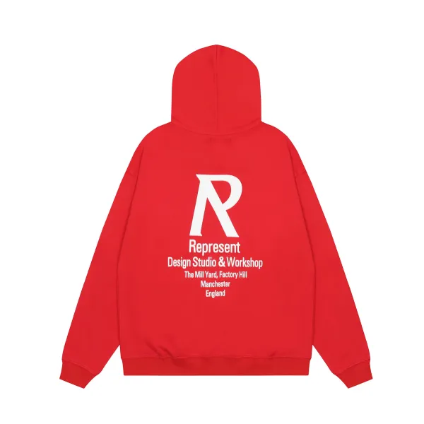 Represent Design Studio & Workshop Red Hoodie - 1