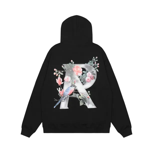 Raf Simons x Eastpak Floral 'R' Hoodie Black - 1