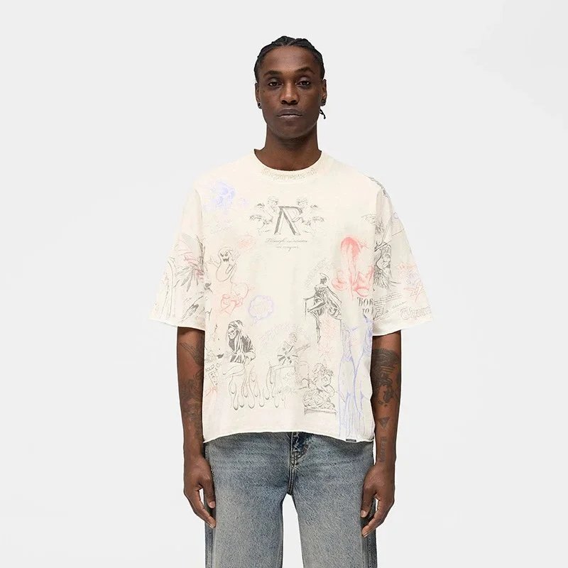 Represent Vintage Angel Car Print T-Shirt photo 5