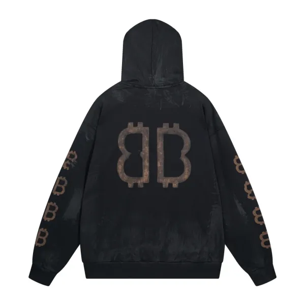 Gallery Dept. Bitcoin Hoodie Off-White Washed - 12