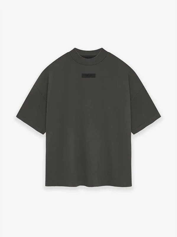 Solid Round Neck FOG Short Sleeve T-Shirt photo 2
