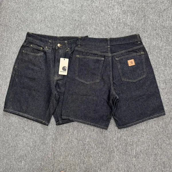 Carhartt WIP Double Knee Shorts Black Denim Shorts - 16