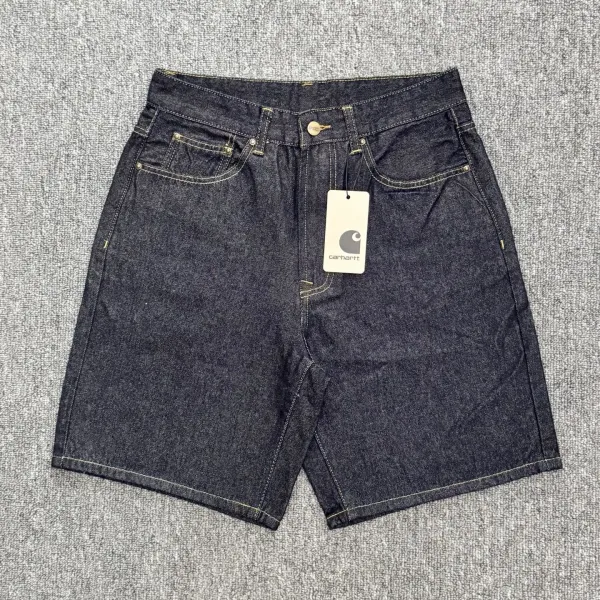 Carhartt WIP Double Knee Shorts Black Denim Shorts - 17