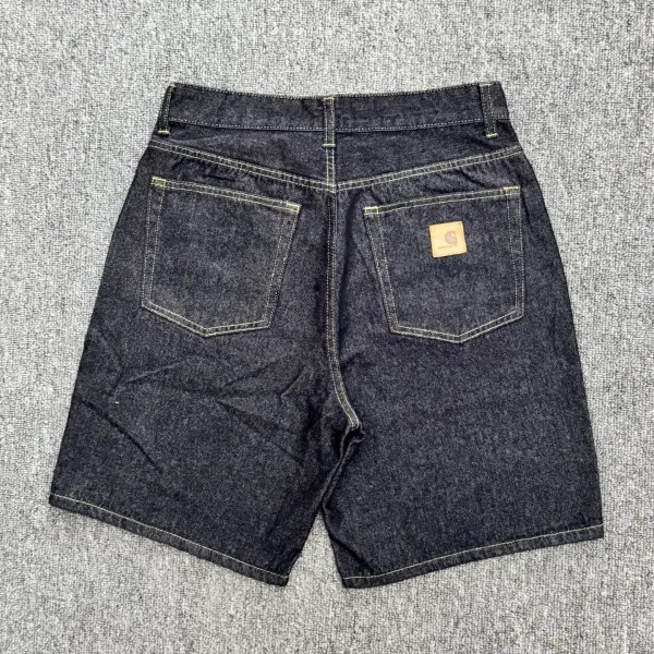 Carhartt WIP Double Knee Shorts Black Denim Shorts - 18