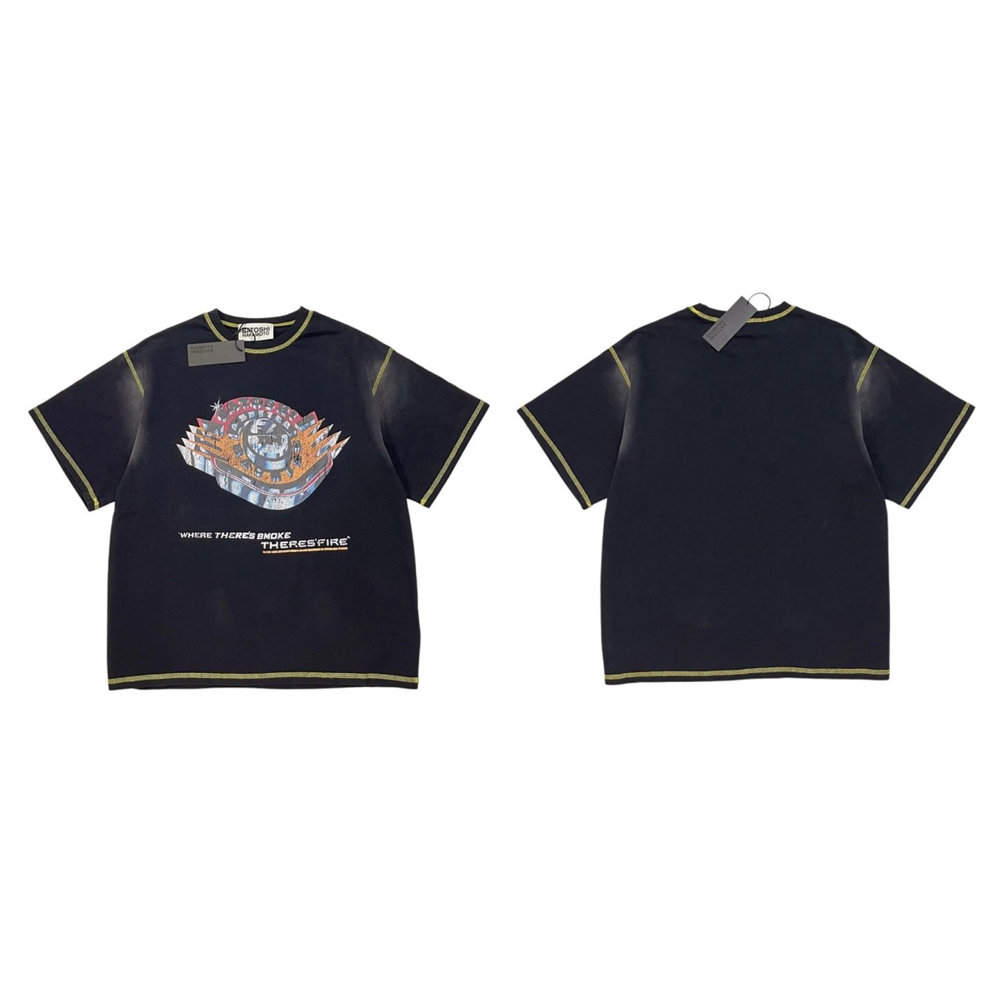 SATOSHI Printed Distressed T-Shirt photo 7