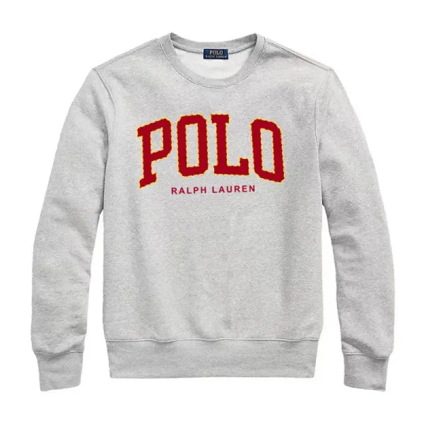 Polo Ralph Lauren POLO Arch Logo Heather Gray Sweatshirt - 1