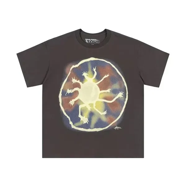 TOUR x Hofe Cosmic Frog Graphic T-Shirt Charcoal - 1