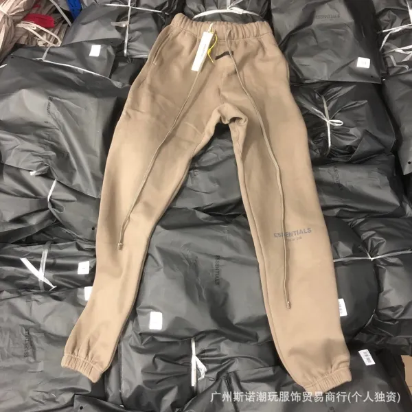 Fear of God Essentials Logo Sweatpants White - 17