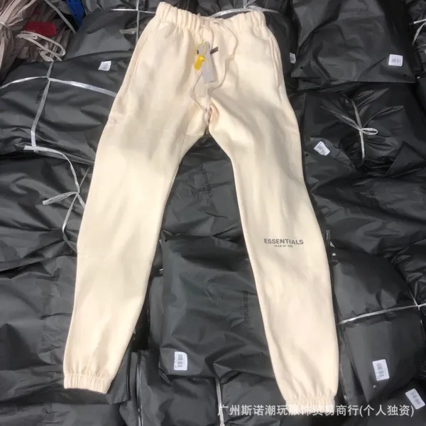 Fear of God Essentials Logo Sweatpants White - 19