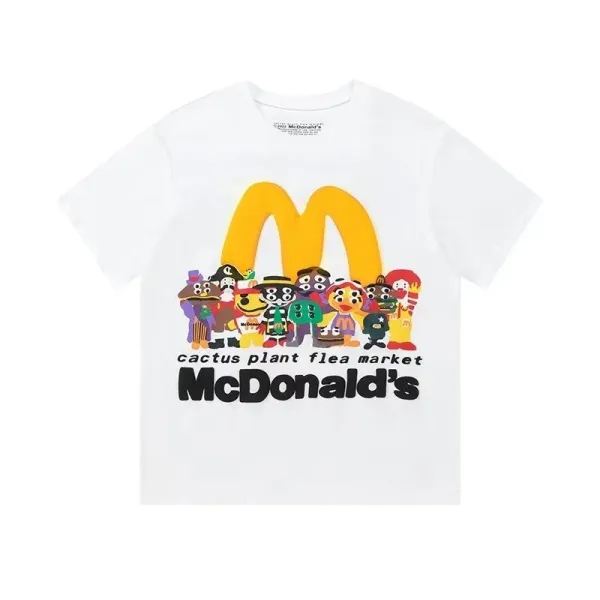 Cactus Plant Flea Market x McDonald's Graphic Print White T-Shirt - 1