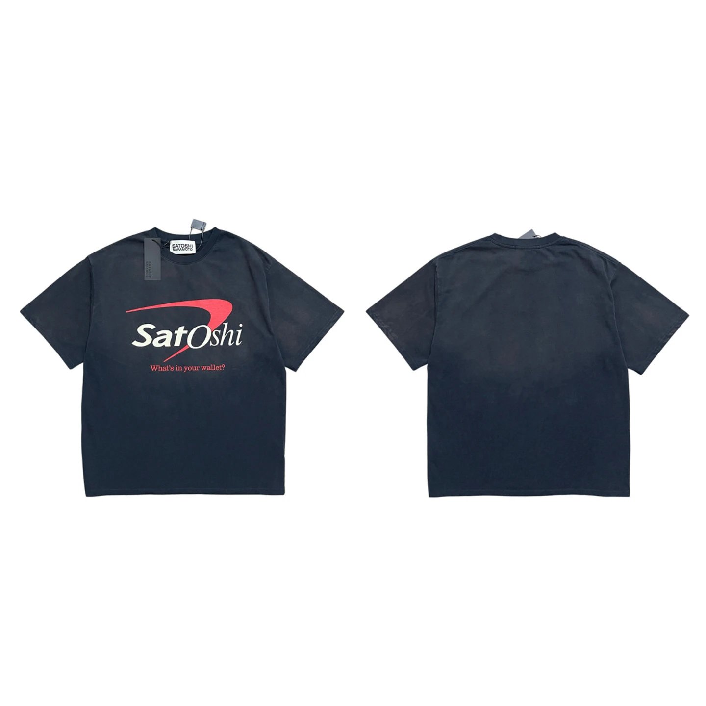 SATOSHI Printed Distressed T-Shirt photo 2