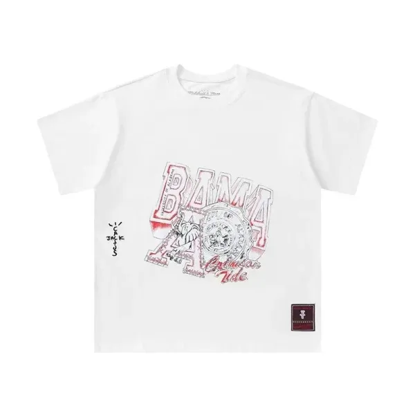 Travis Scott x Mitchell & Ness Alabama Crimson Tide Graphic T-Shirt - 1