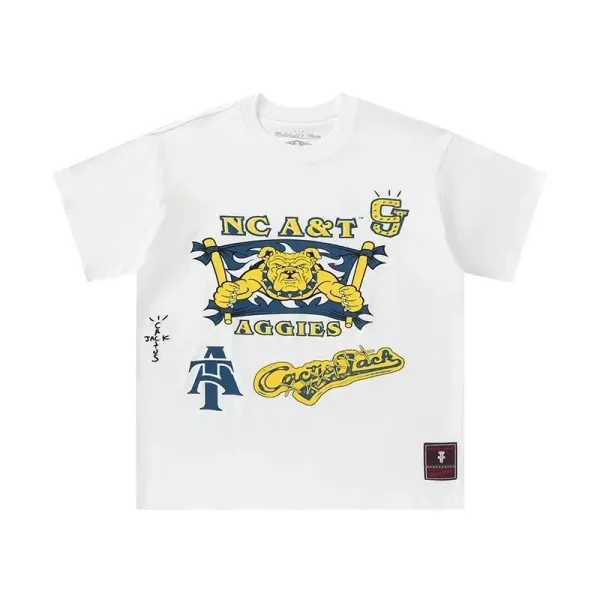 Travis Scott x Mitchell & Ness NC A&T Aggies Graphic T-Shirt - 1