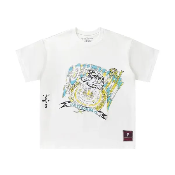 Travis Scott x Southern University Jaguar T-Shirt White - 1