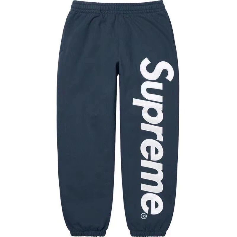 Supreme Logo Sweatpants Light Gray Sweatpants - 12