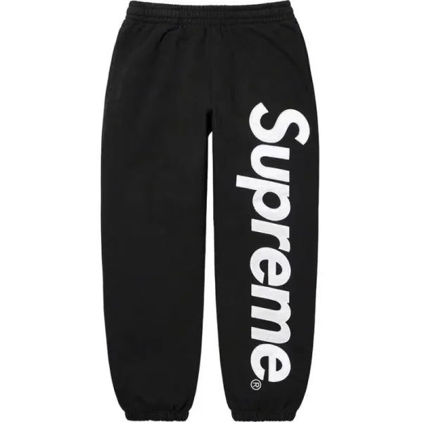 Supreme Logo Sweatpants Light Gray Sweatpants - 10