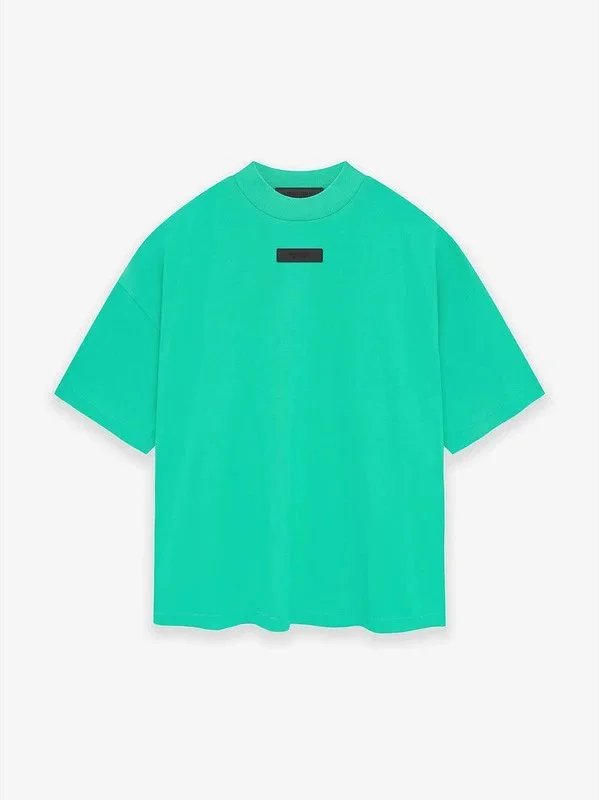 Solid Round Neck FOG Short Sleeve T-Shirt photo 5
