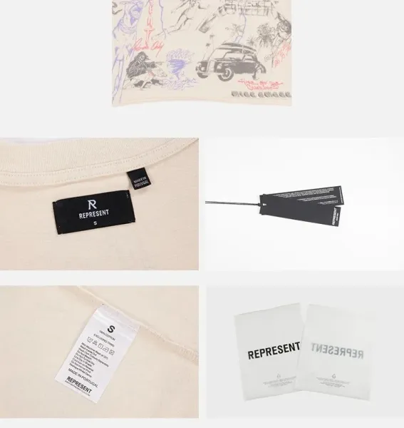 Raf Simons x Archive Print Beige Oversized T-Shirt - 10
