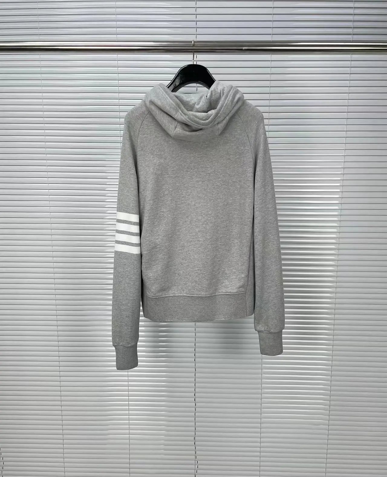 Thom Browne 4-Bar Stripe Zip-Up Hoodie Black - 6