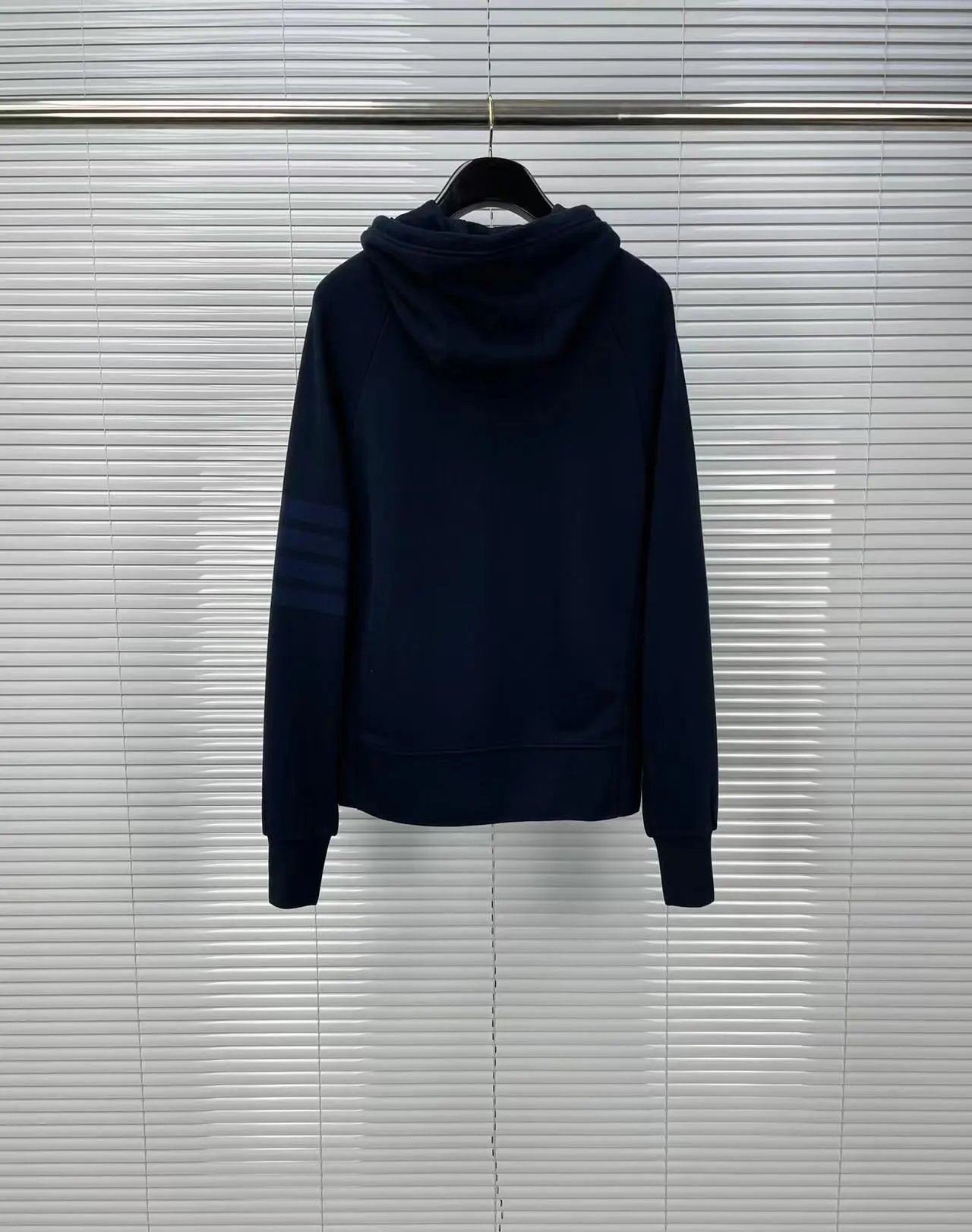 Thom Browne 4-Bar Stripe Zip-Up Hoodie Black - 13