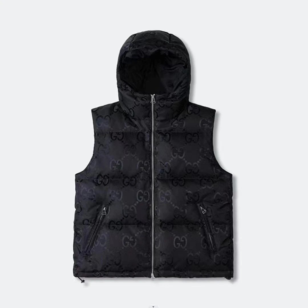 Gucci GG Monogram Down Jacket Navy Blue - 15