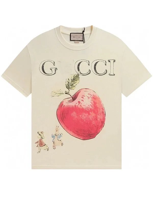 Gucci Peter Rabbit Print Cream T-Shirt - 4