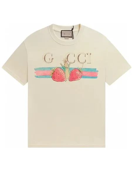 Gucci Peter Rabbit Print Cream T-Shirt - 8