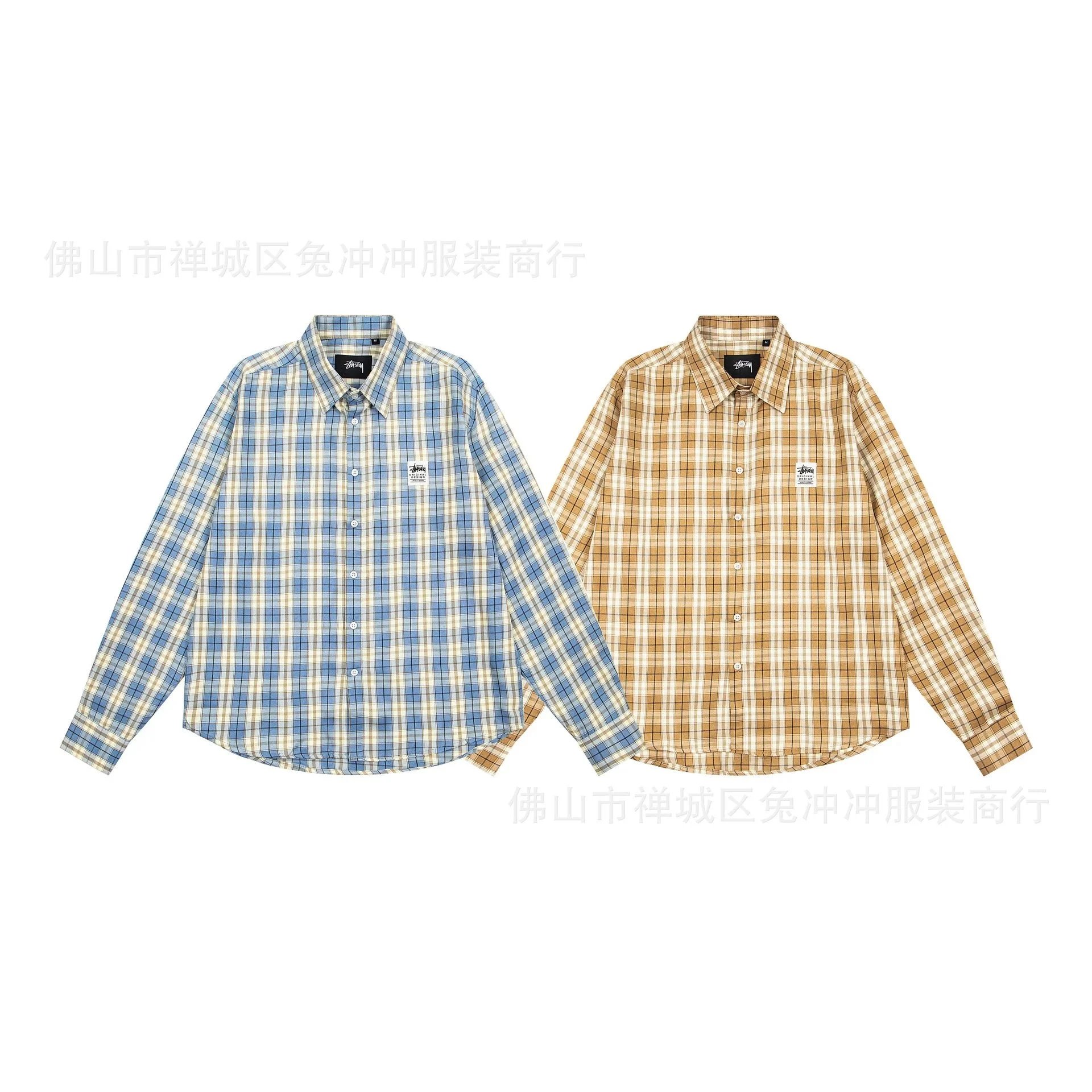 Stussy Stüssy Checkered Long-Sleeve Shirt T-Shirt