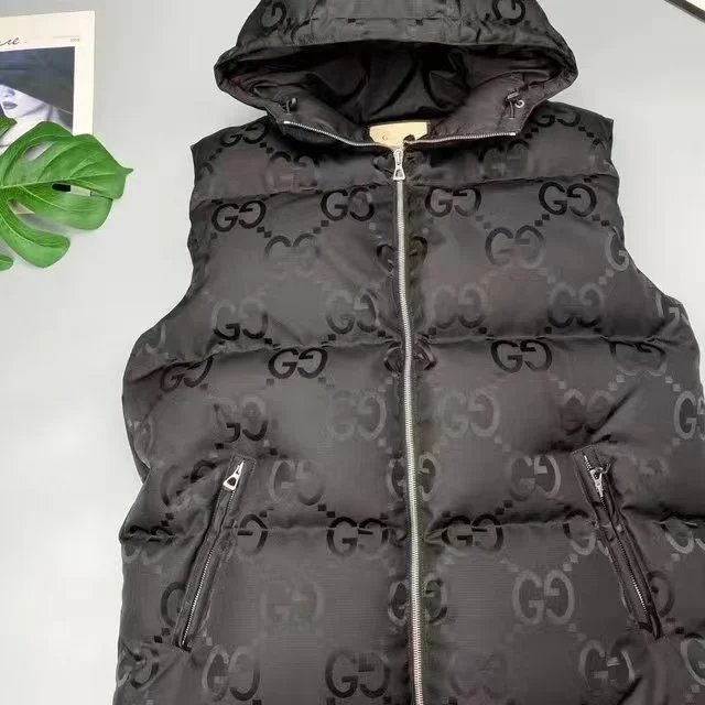 Gucci GG Monogram Down Jacket Navy Blue - 12