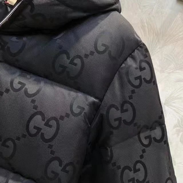 Gucci GG Monogram Down Jacket Navy Blue - 10