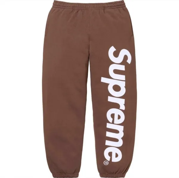 Supreme Logo Sweatpants Light Gray Sweatpants - 15